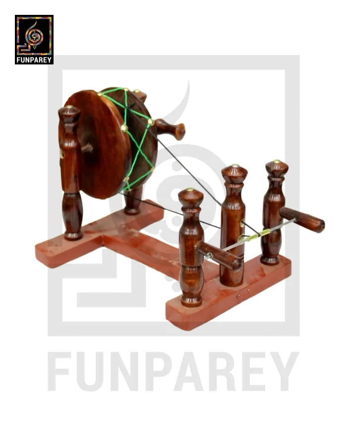 Premium Handmade Wooden Charkha Single