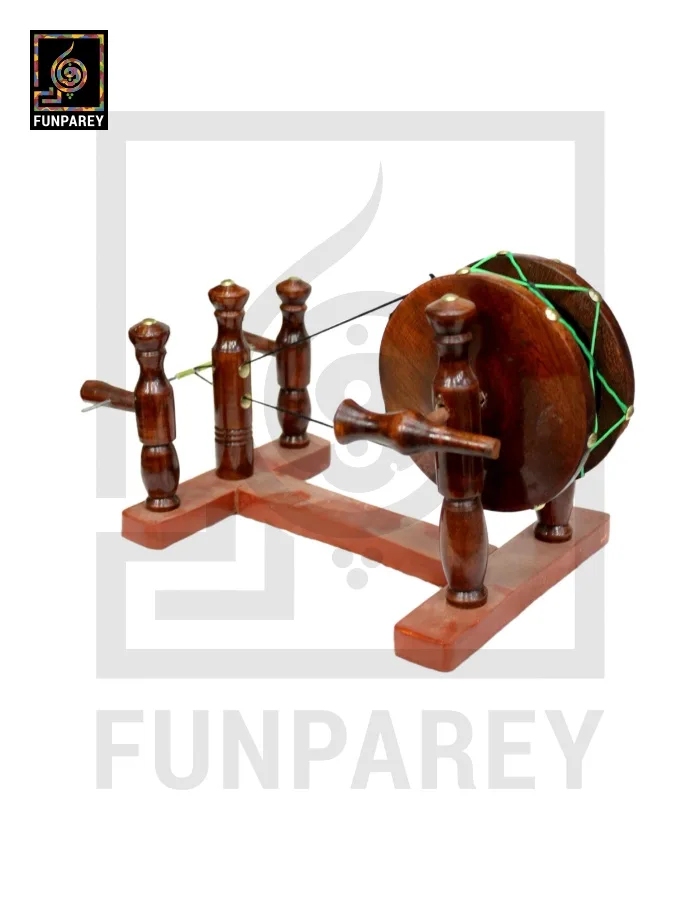 Premium Handmade Wooden Charkha Single