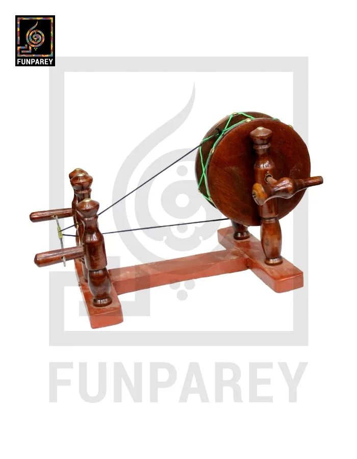 Premium Handmade Wooden Charkha Single