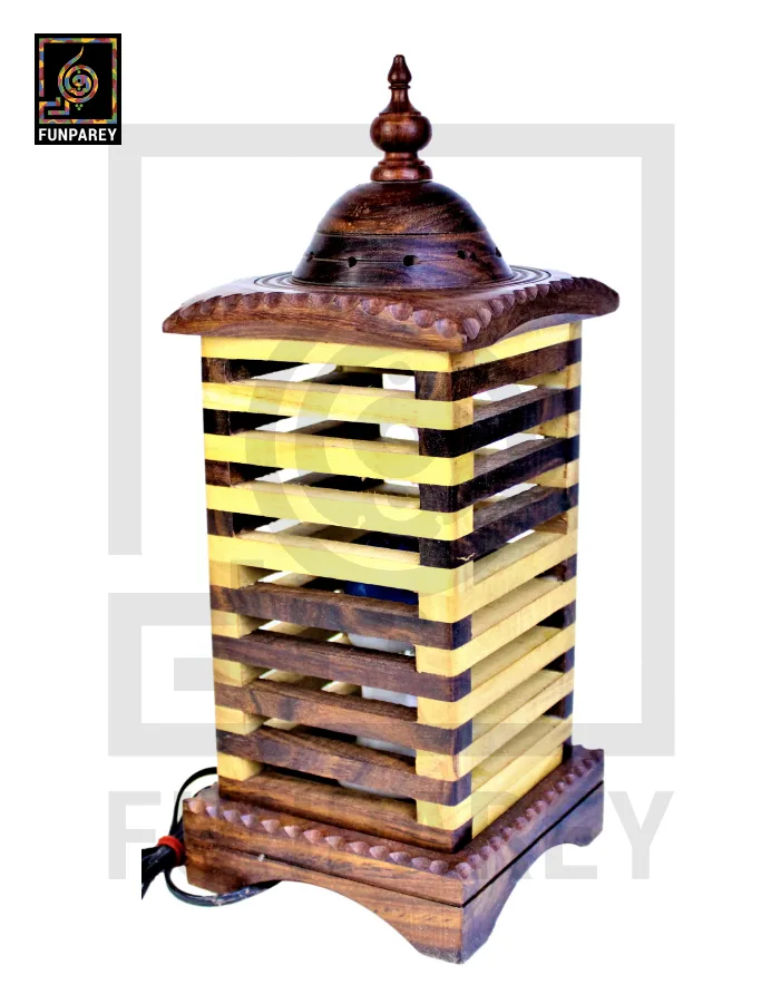Premium Wooden Lamp Stripped