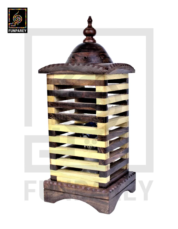 Premium Wooden Lamp Stripped