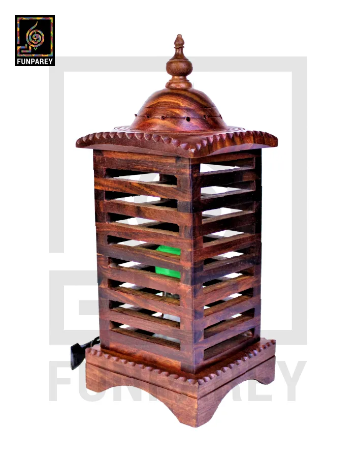 Premium Wooden Lamp Stripped