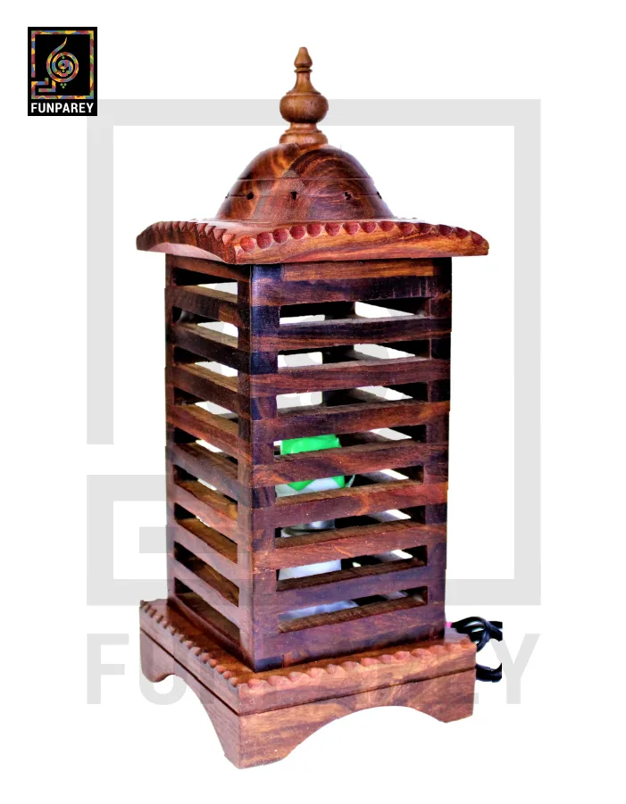 Premium Wooden Lamp Stripped