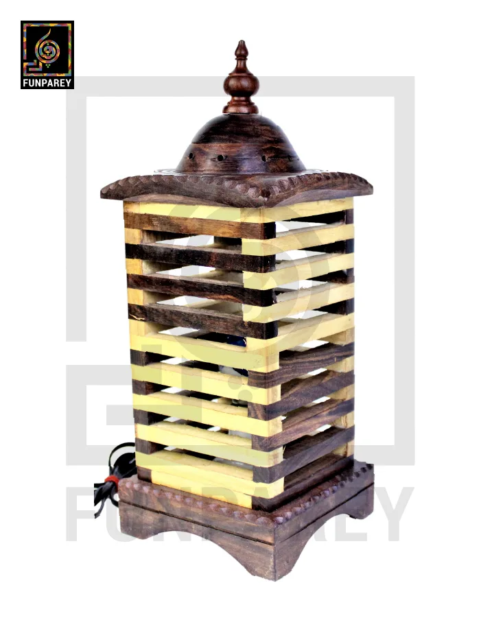 Premium Wooden Lamp Stripped