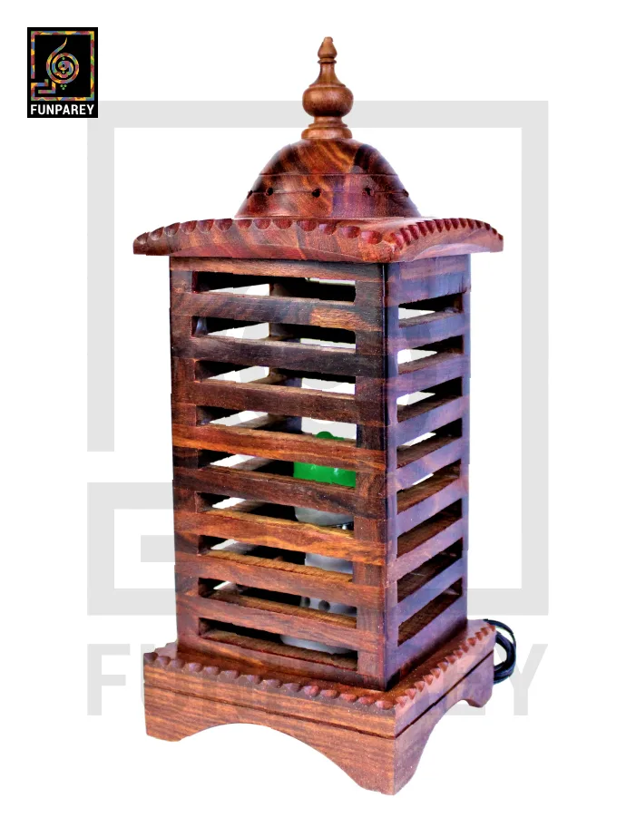 Premium Wooden Lamp Stripped