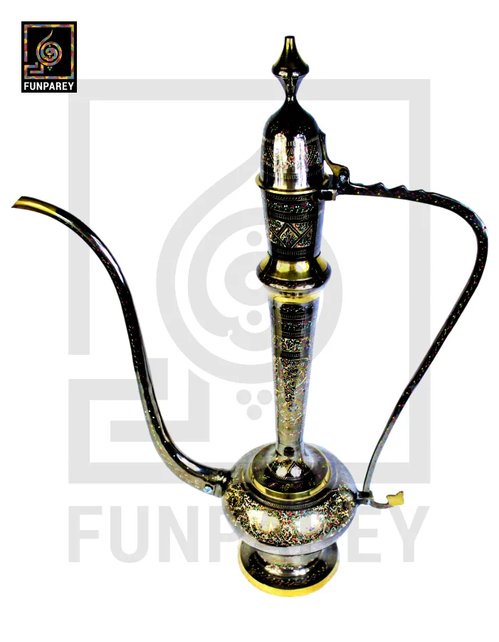 Vintage Handmade Brass Aftoba Pitcher Antique 30"