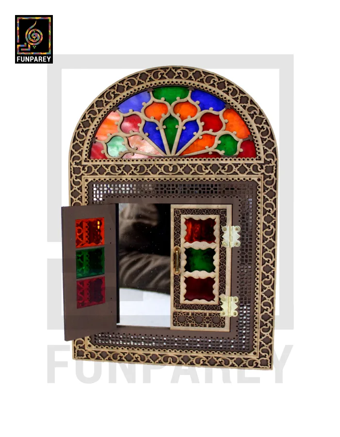 Handmade Decorative Doorway Mirror (Medium) 14″