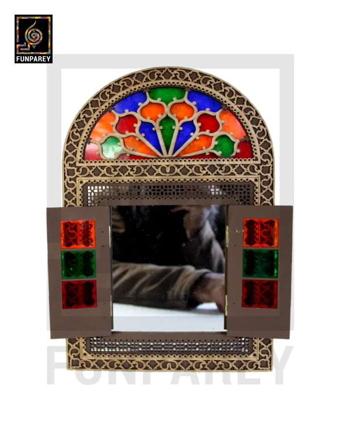 Handmade Decorative Doorway Mirror (Medium) 14″