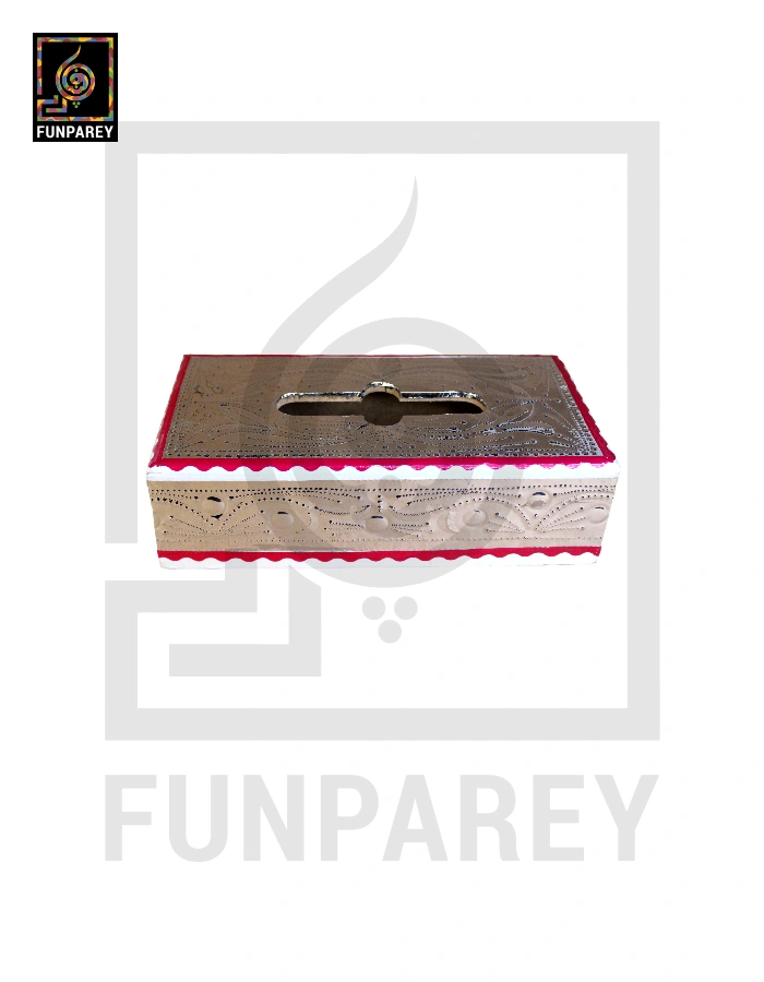 Premium Tissue Box with Embossed Foil Work Medium