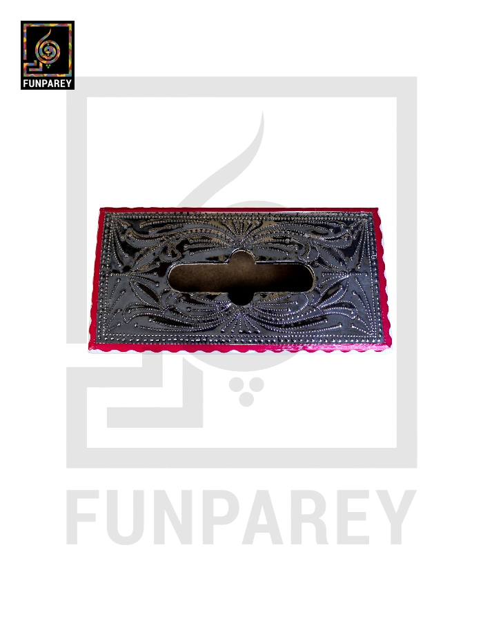 Premium Tissue Box with Embossed Foil Work Medium