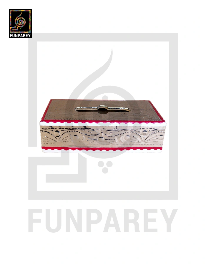 Premium Tissue Box with Embossed Foil Work Medium