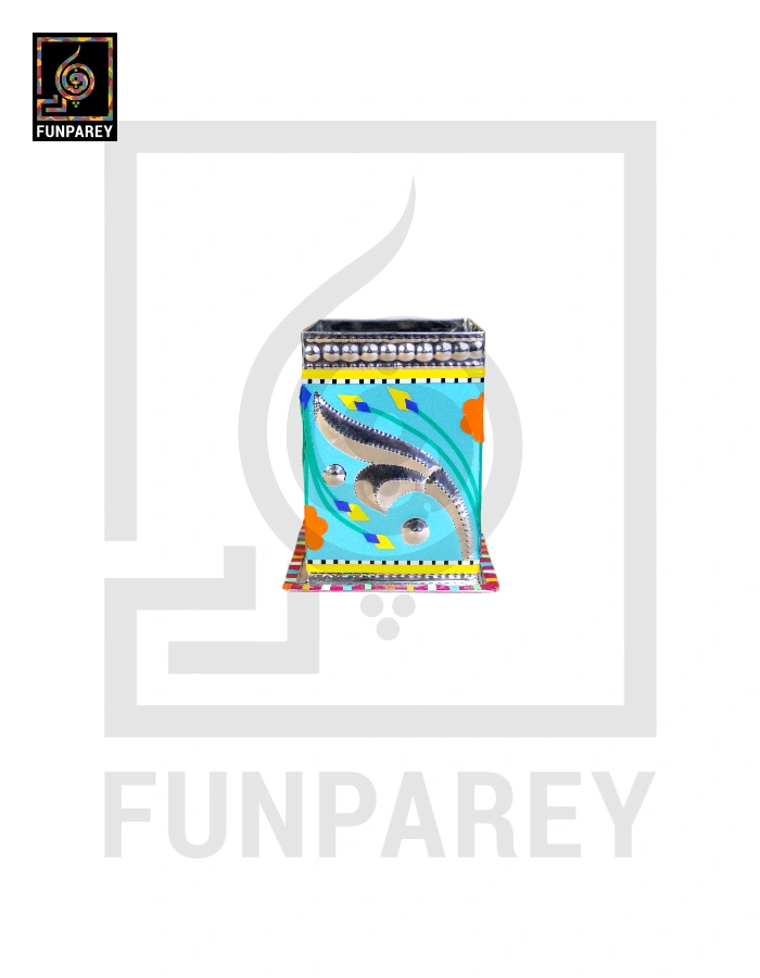 Handmade Truck Art Chamak Patti Accessory Jar
