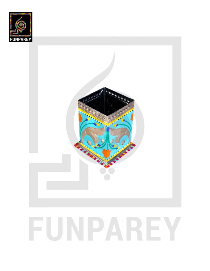 Handmade Truck Art Chamak Patti Accessory Jar