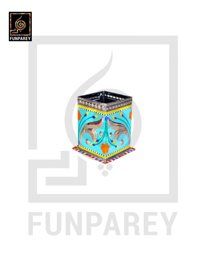 Handmade Truck Art Chamak Patti Accessory Jar