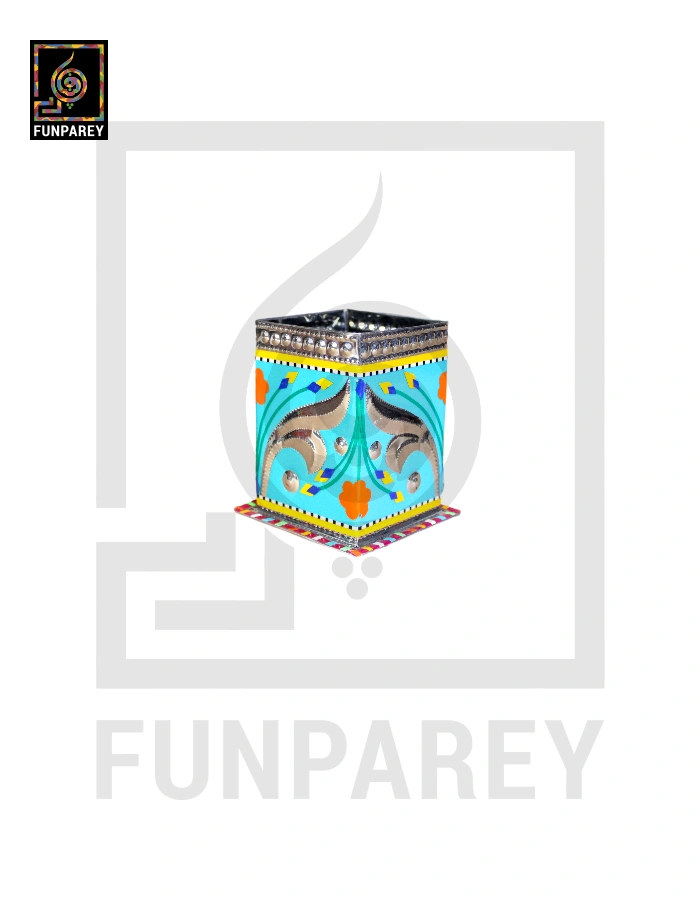 Handmade Truck Art Chamak Patti Accessory Jar