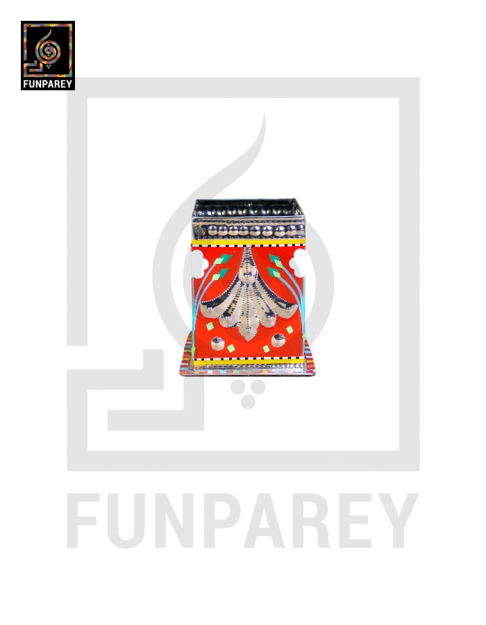 Handmade Truck Art Chamak Patti Accessory Jar