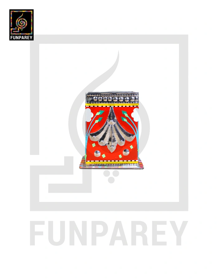 Handmade Truck Art Chamak Patti Accessory Jar