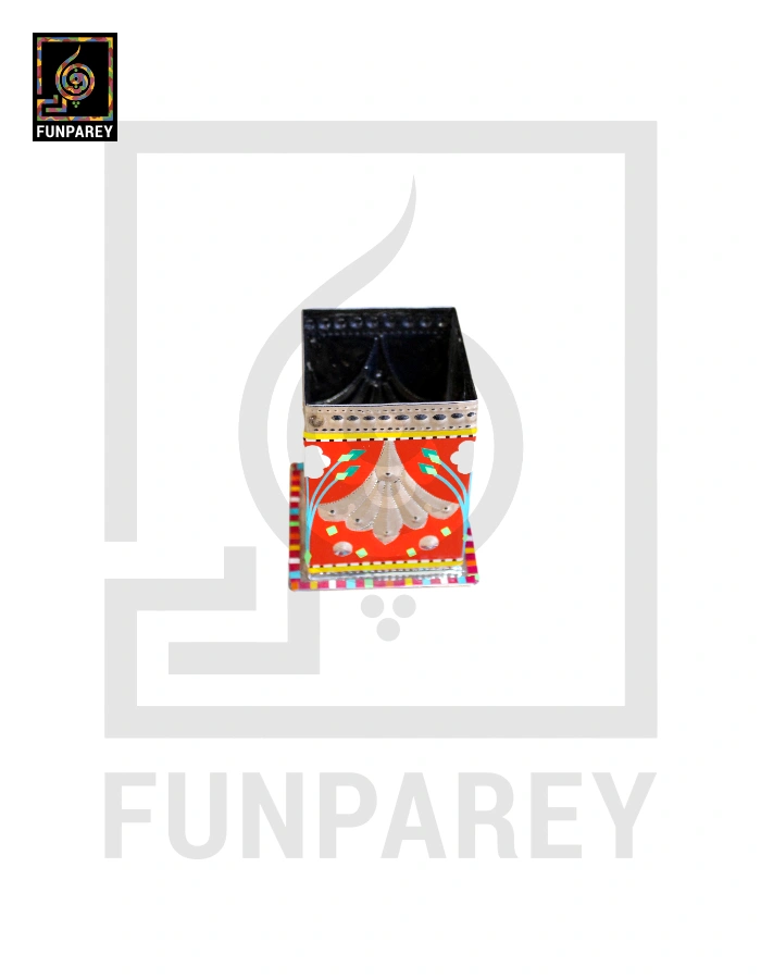 Handmade Truck Art Chamak Patti Accessory Jar