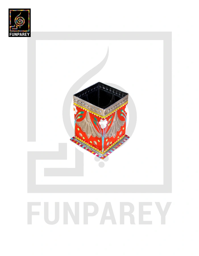 Handmade Truck Art Chamak Patti Accessory Jar