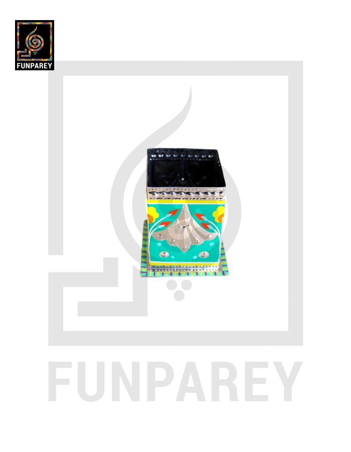 Handmade Truck Art Chamak Patti Accessory Jar