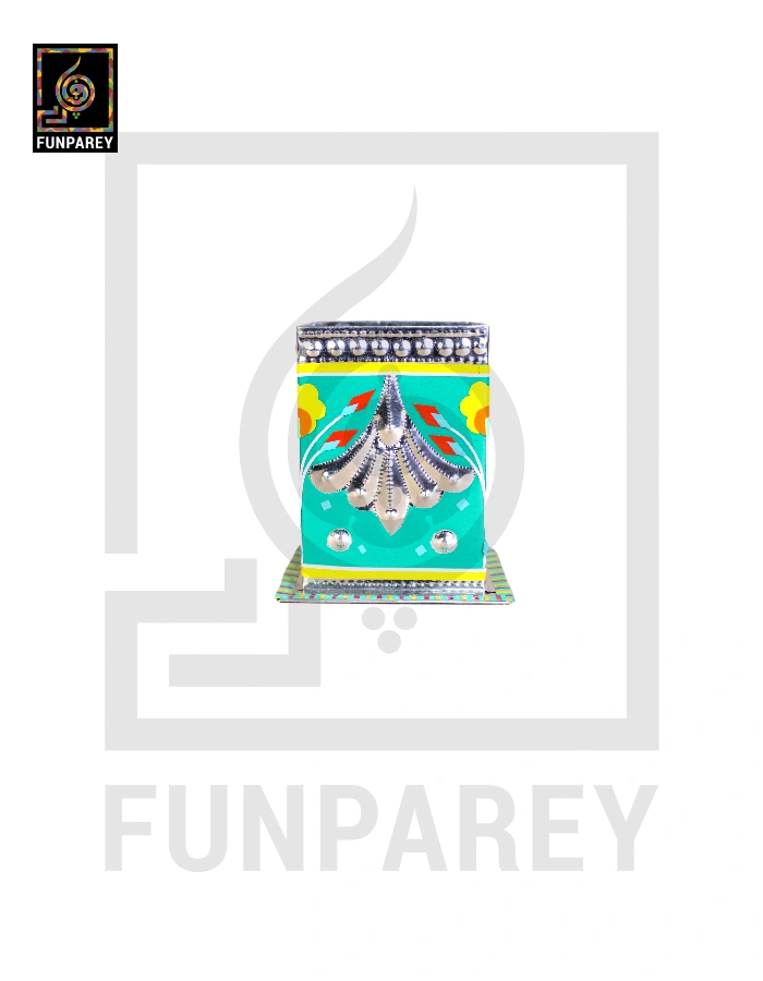 Handmade Truck Art Chamak Patti Accessory Jar