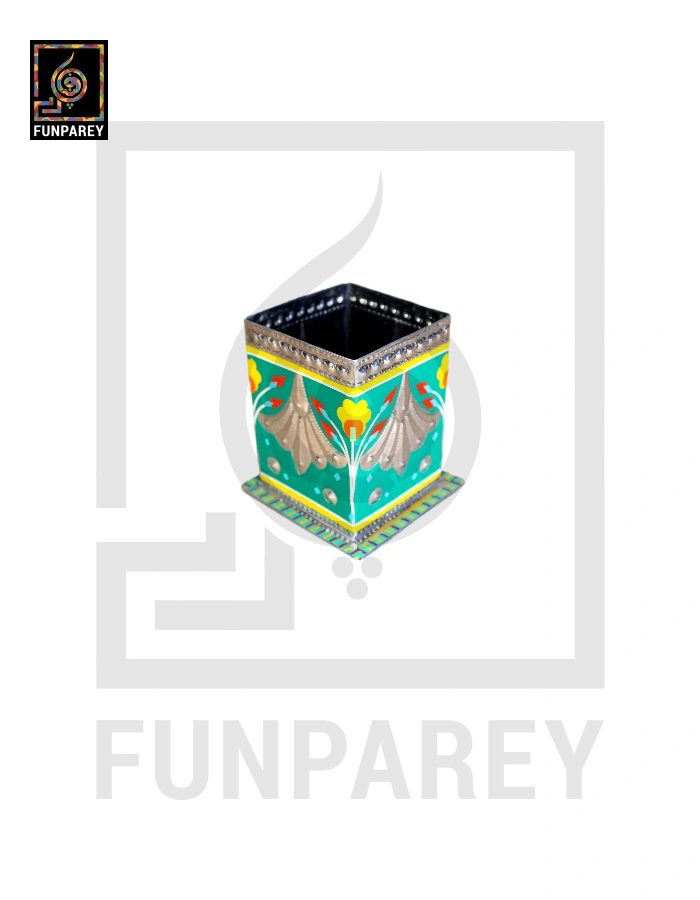 Handmade Truck Art Chamak Patti Accessory Jar