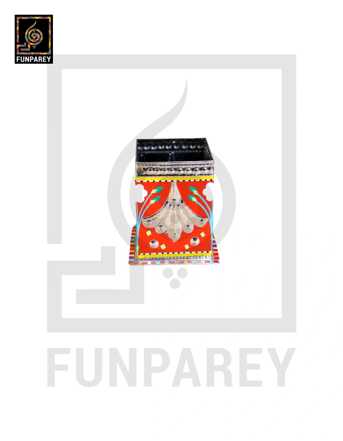 Handmade Truck Art Chamak Patti Accessory Jar