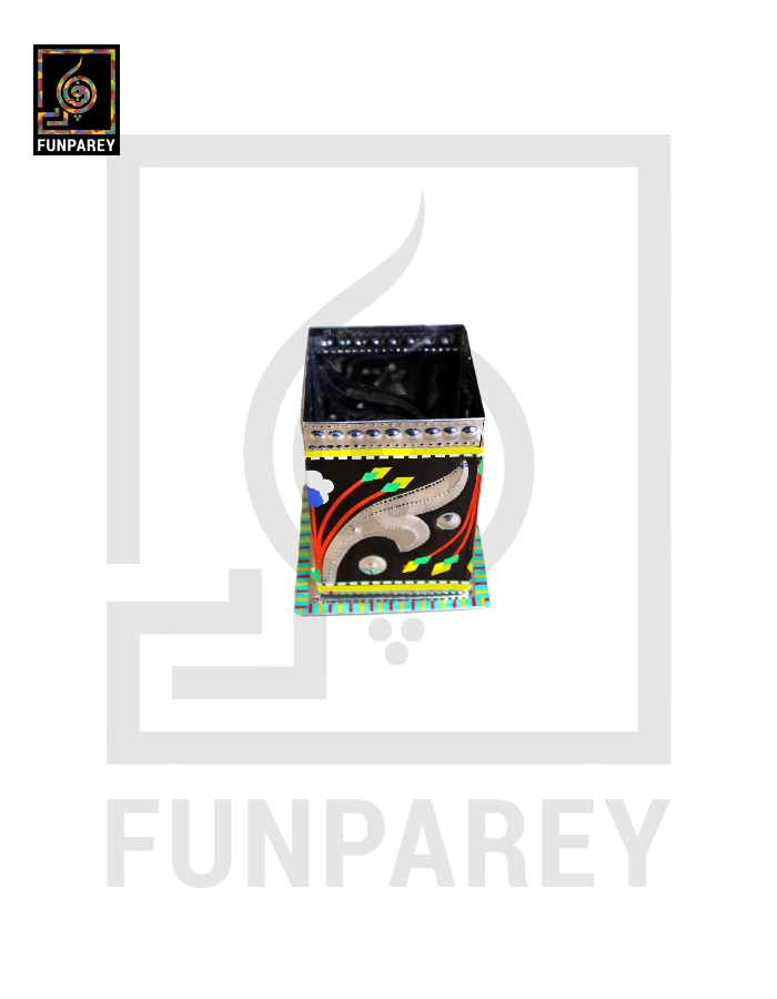 Handmade Truck Art Chamak Patti Accessory Jar