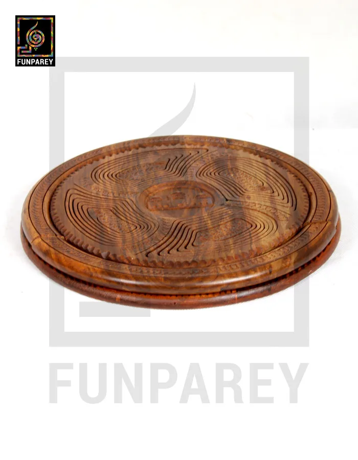 Wooden Spring Tray 12" With Souvenir