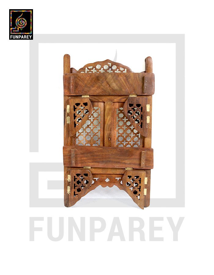 Handcarved Wooden Legacy Wall Shelf Large