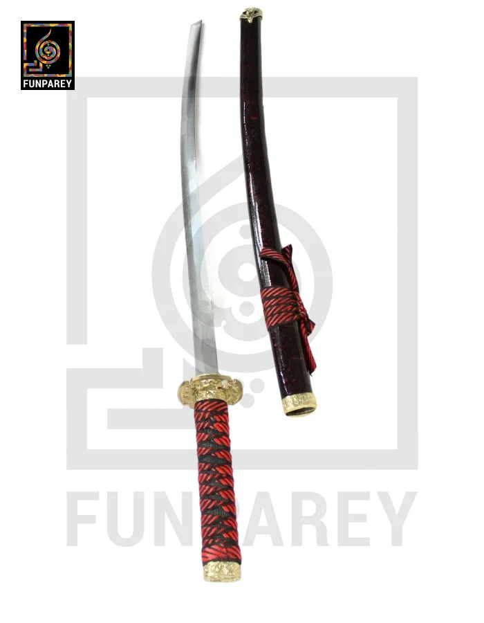 Steel Katana with Scabbard 40" Steel Samurai Sword For Wall Hanging