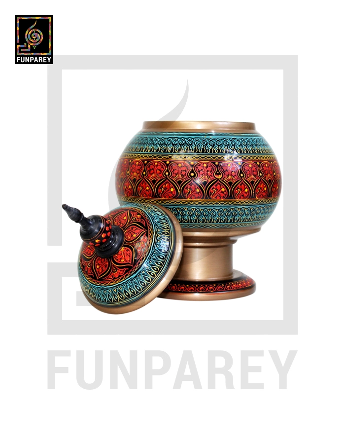 Candy Jar Gumbad – Nakshi Makrama Red and Green