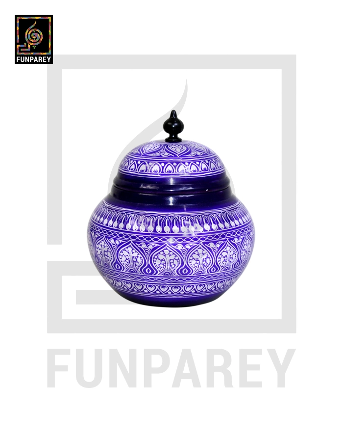 Dome Candy Jar with Nakshi Art – Blue Bell Bottom