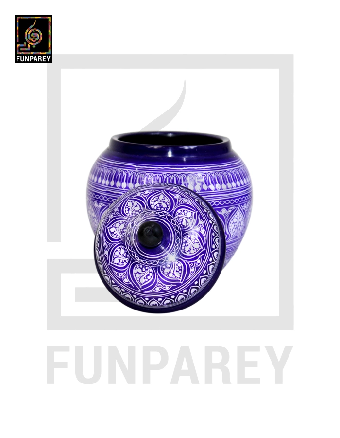 Dome Candy Jar with Nakshi Art – Blue Bell Bottom
