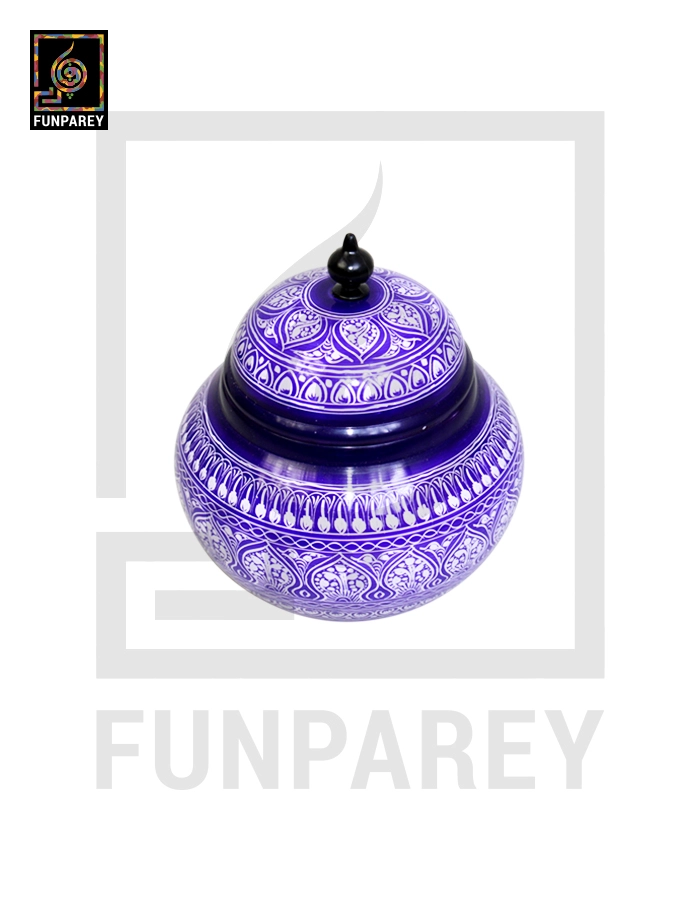 Dome Candy Jar with Nakshi Art – Blue Bell Bottom