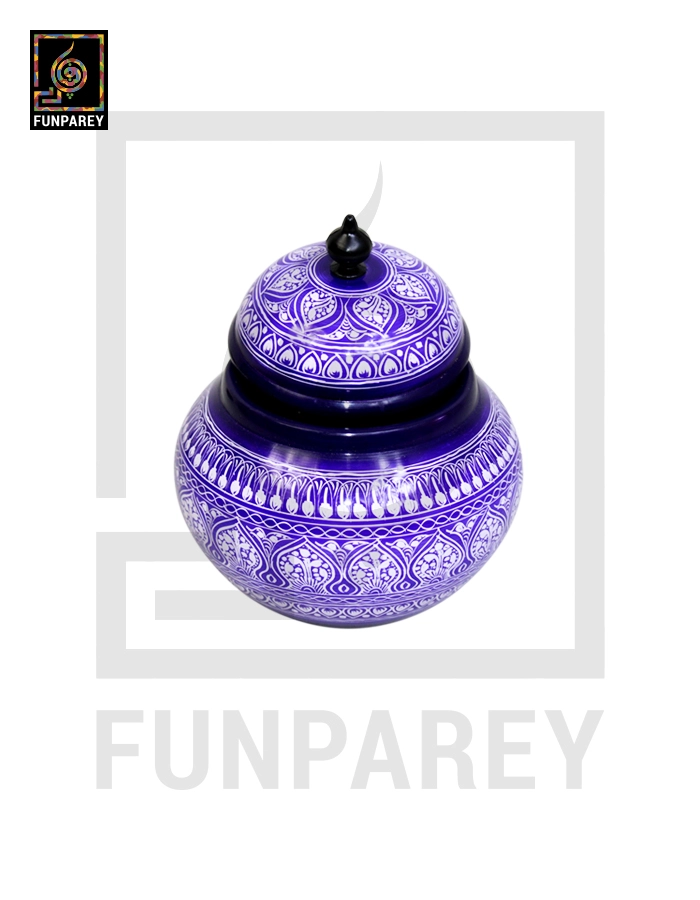Dome Candy Jar with Nakshi Art – Blue Bell Bottom