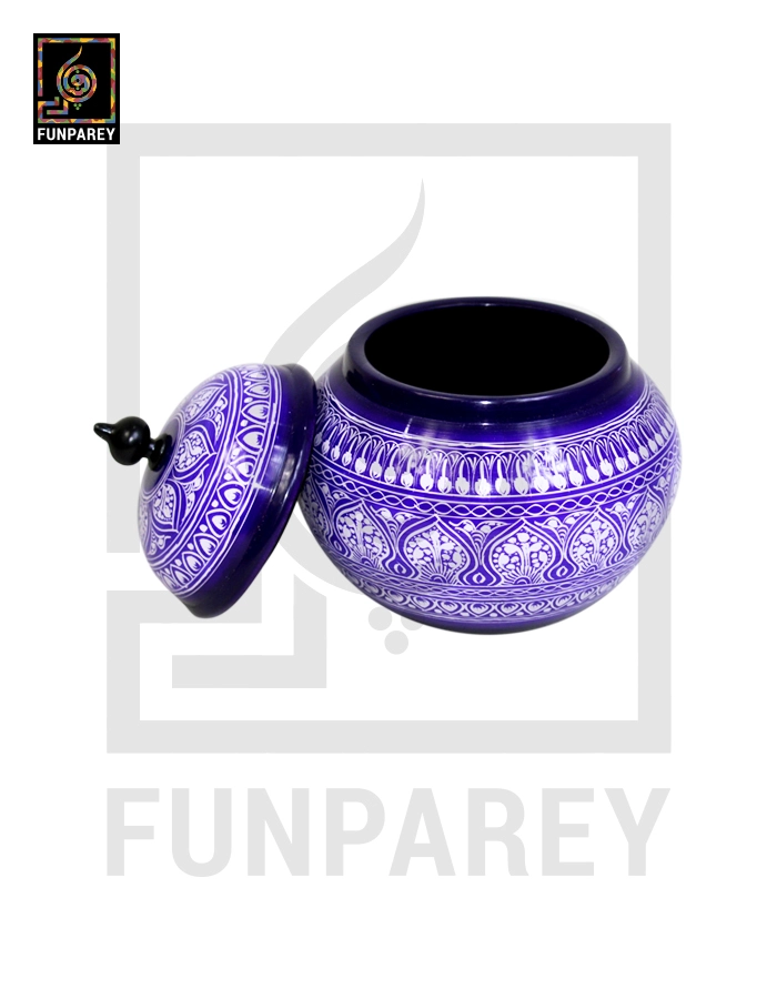 Dome Candy Jar with Nakshi Art – Blue Bell Bottom