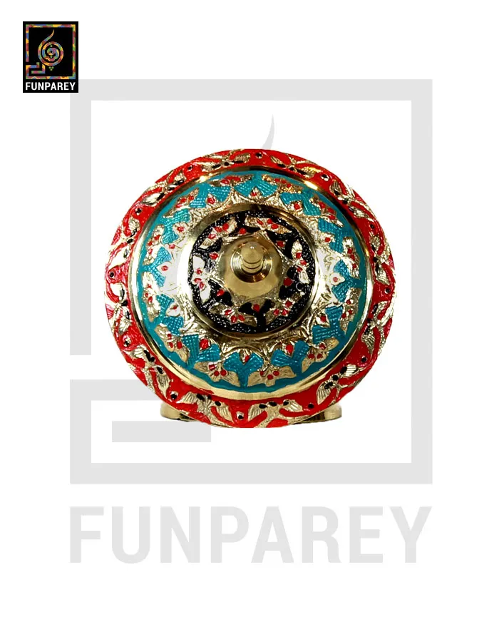 Handmade Decorative Brass Bowl with Lid