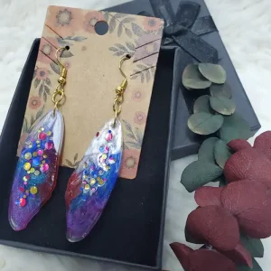 Mantis Bloom -Resin Earrings