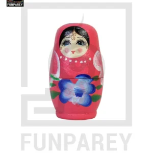 Matryoshka Russian Dolls Babushka Nesting Doll Set – Pink Multi Color 4 pcs