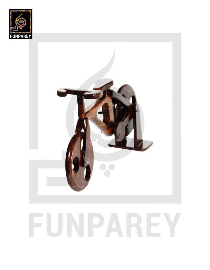 Handcrafted Wooden Bicycle Model