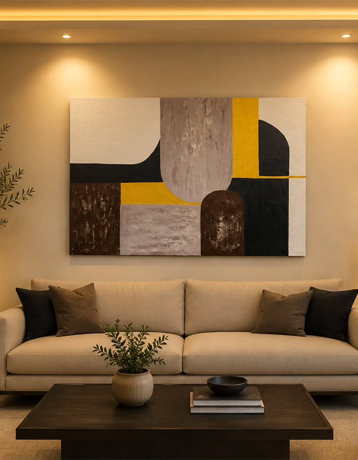 Contemporary Accent – Large Oil Painting