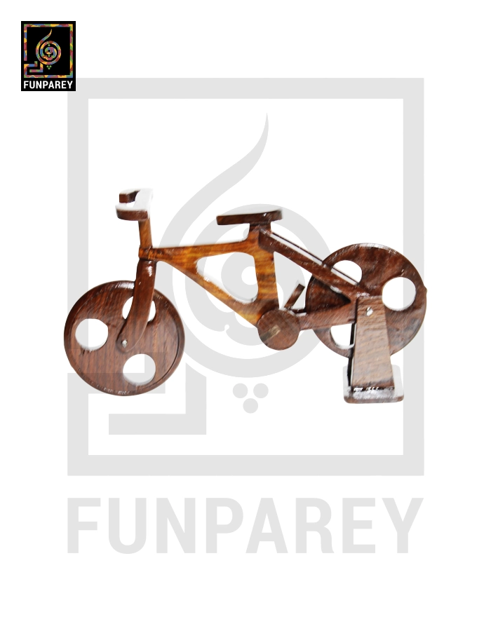 Handcrafted Wooden Bicycle Model