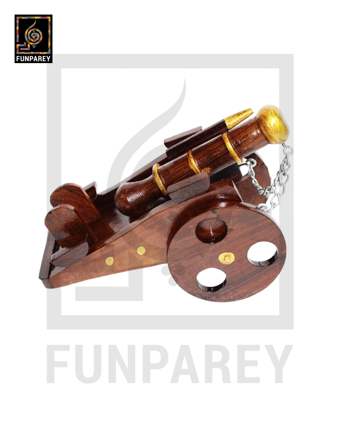 Wooden Siege Cannon Model