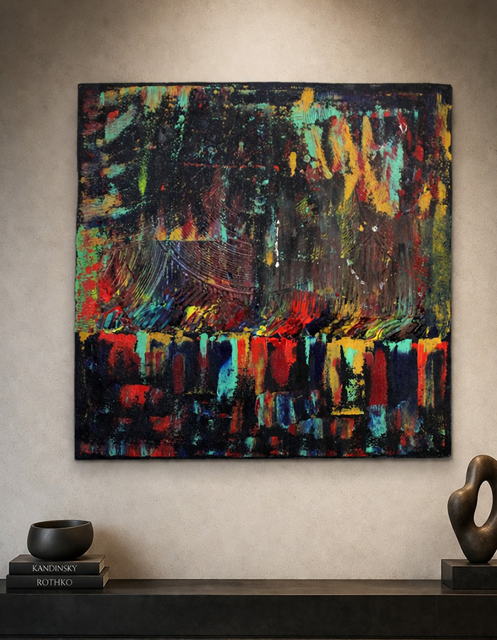 Handmade Abstract Oil Painting – 24"