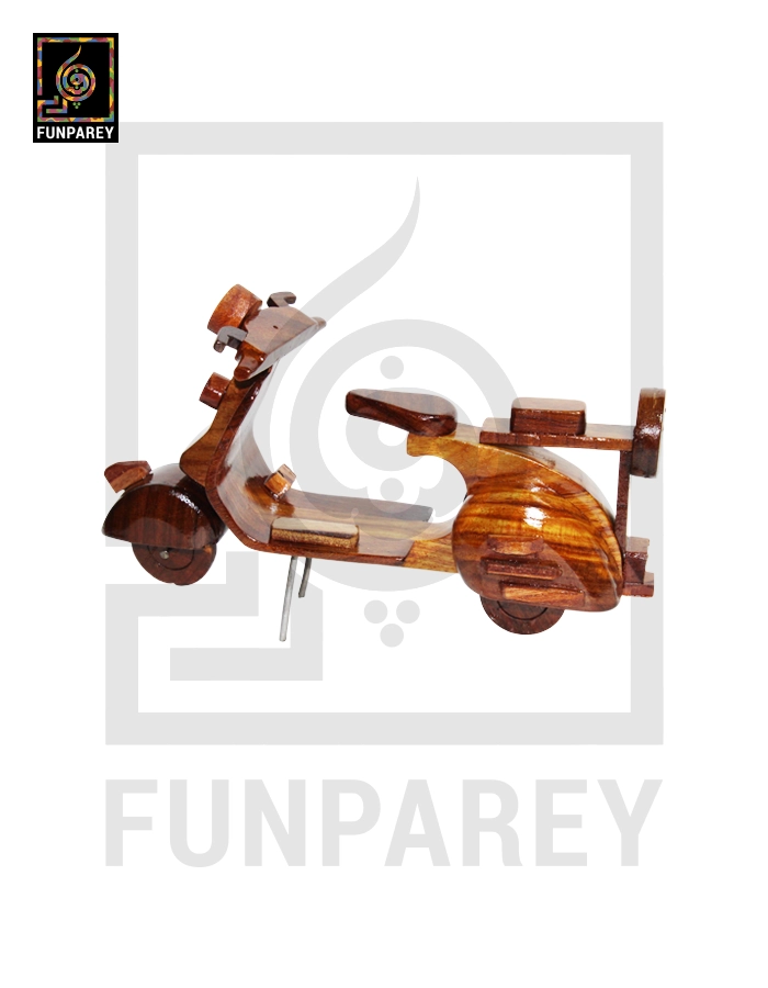 Wooden Vespa Scooter Model