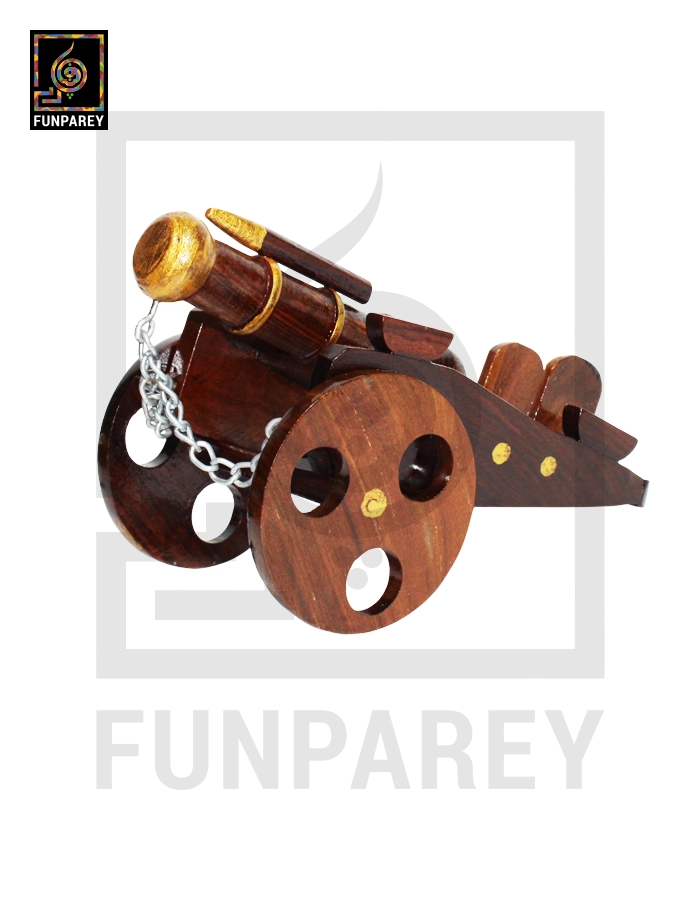 Wooden Siege Cannon Model