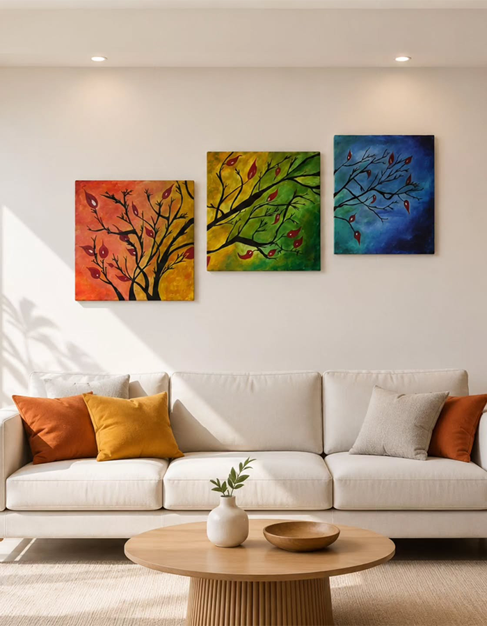 Handmade Oil Painting Set – 3×12×12
