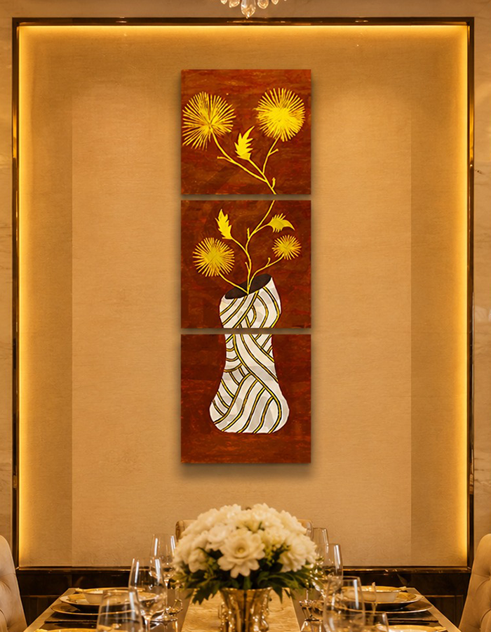 Handmade Oil Painting Triptych