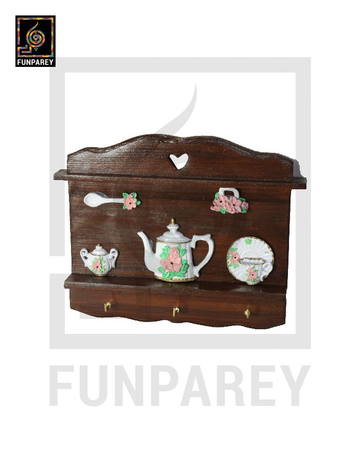 Wooden Key and Accessory Hanger Large (President Dark)